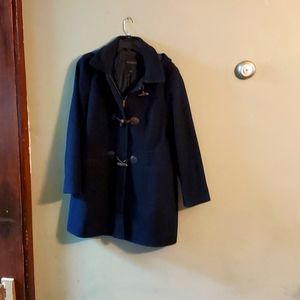Talbots long length toggle peacoat with hood